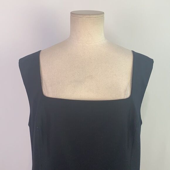 Escada black virgin wool blend sheath dress - Picture 2 of 8